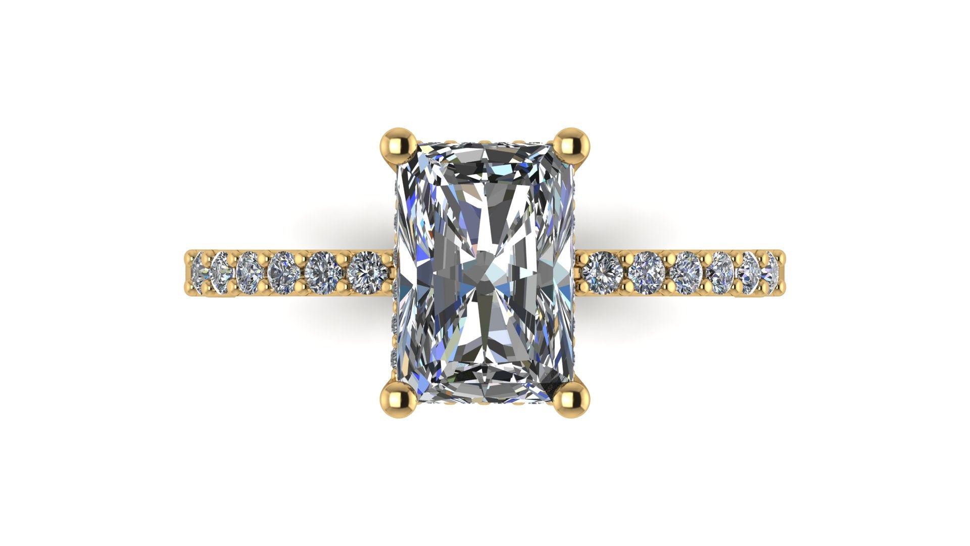 Anillo de compromiso  cushion, diamantes en halo - Alejandro