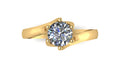 Anillo de compromiso solitario redondo -  Carlos