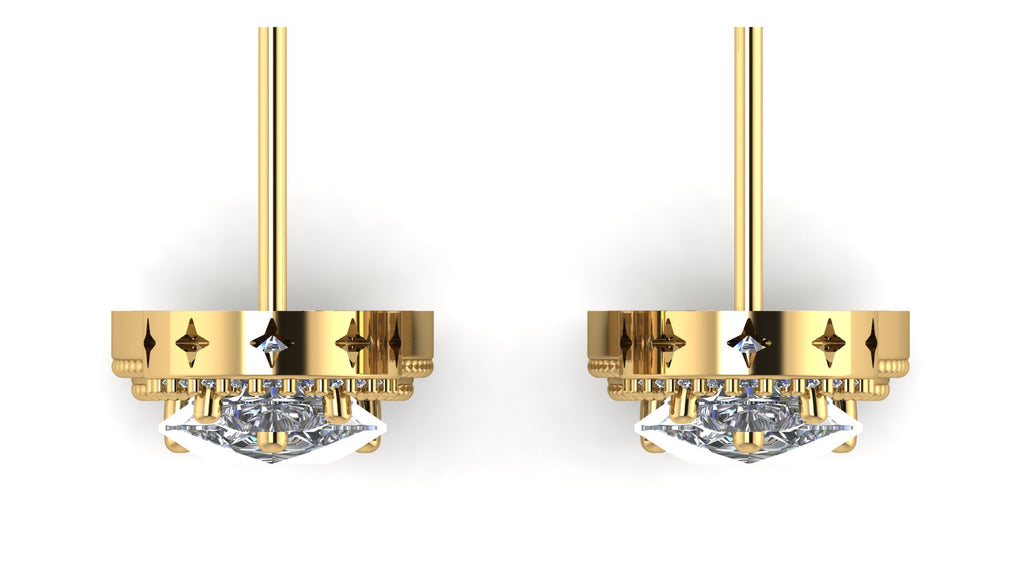 Aretes de diamantes - Martina