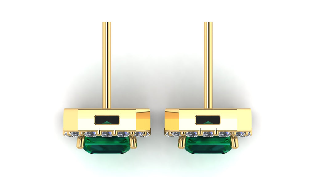 Aretes de esmeralda - María José