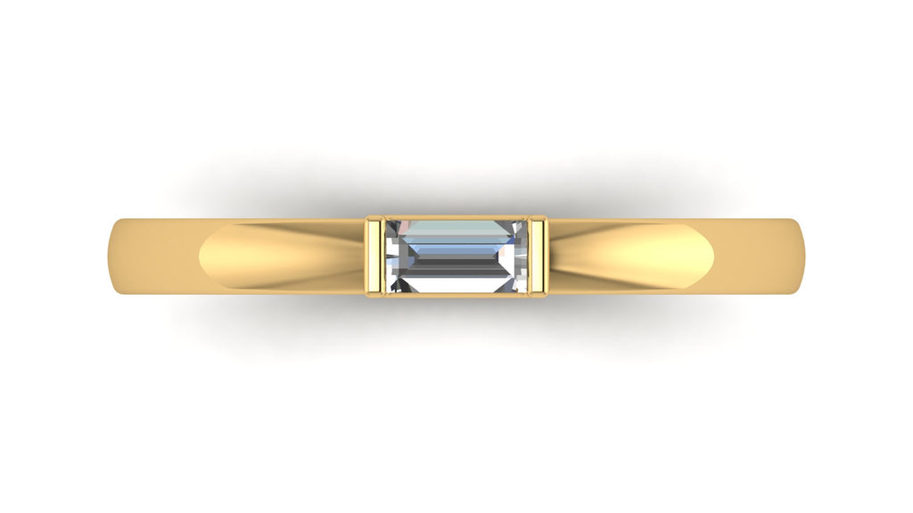 Anillo de diamante corte baguette - Cecilia