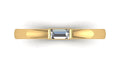 Anillo de diamante corte baguette - Cecilia