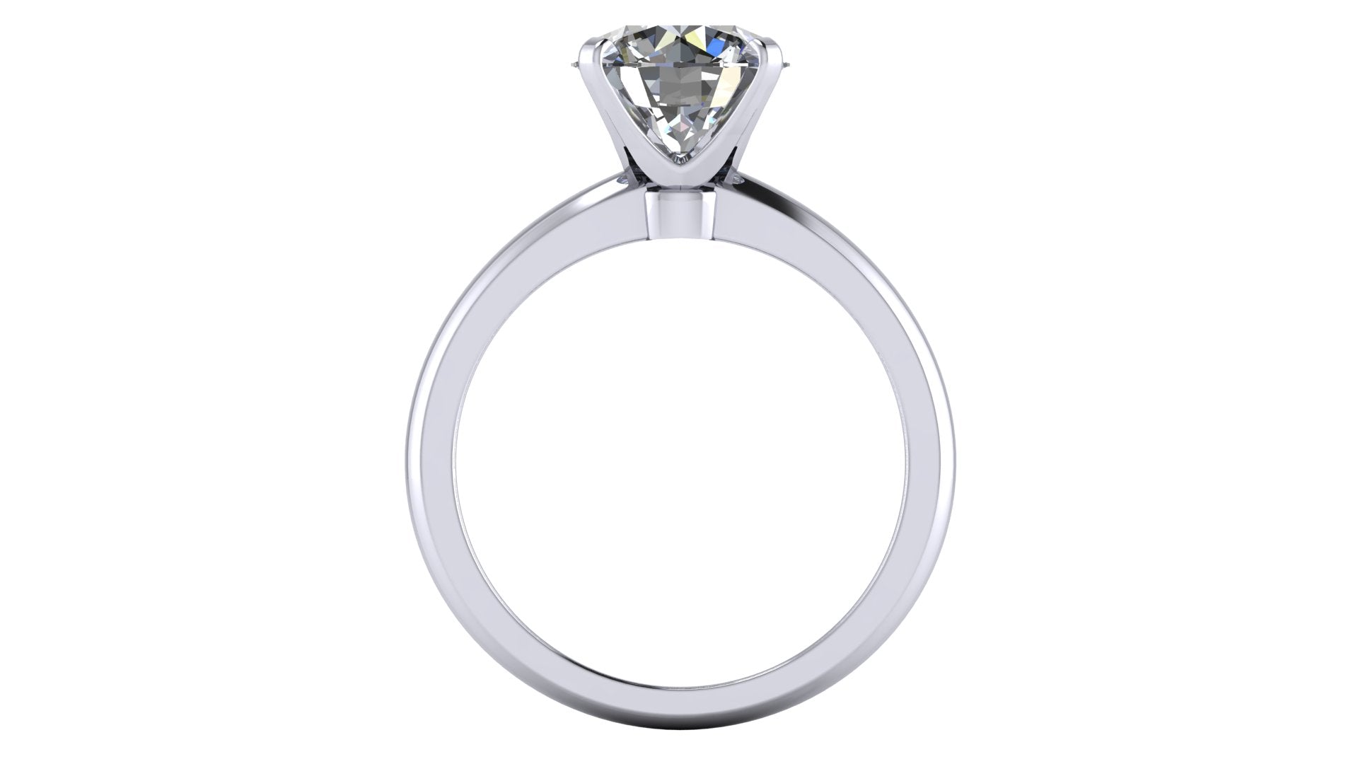 Anillo de compromiso solitario redondo -  Maximiliano