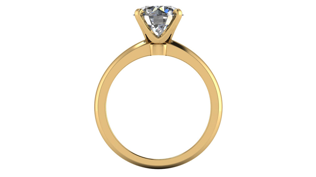 Anillo de compromiso solitario redondo -  Maximiliano