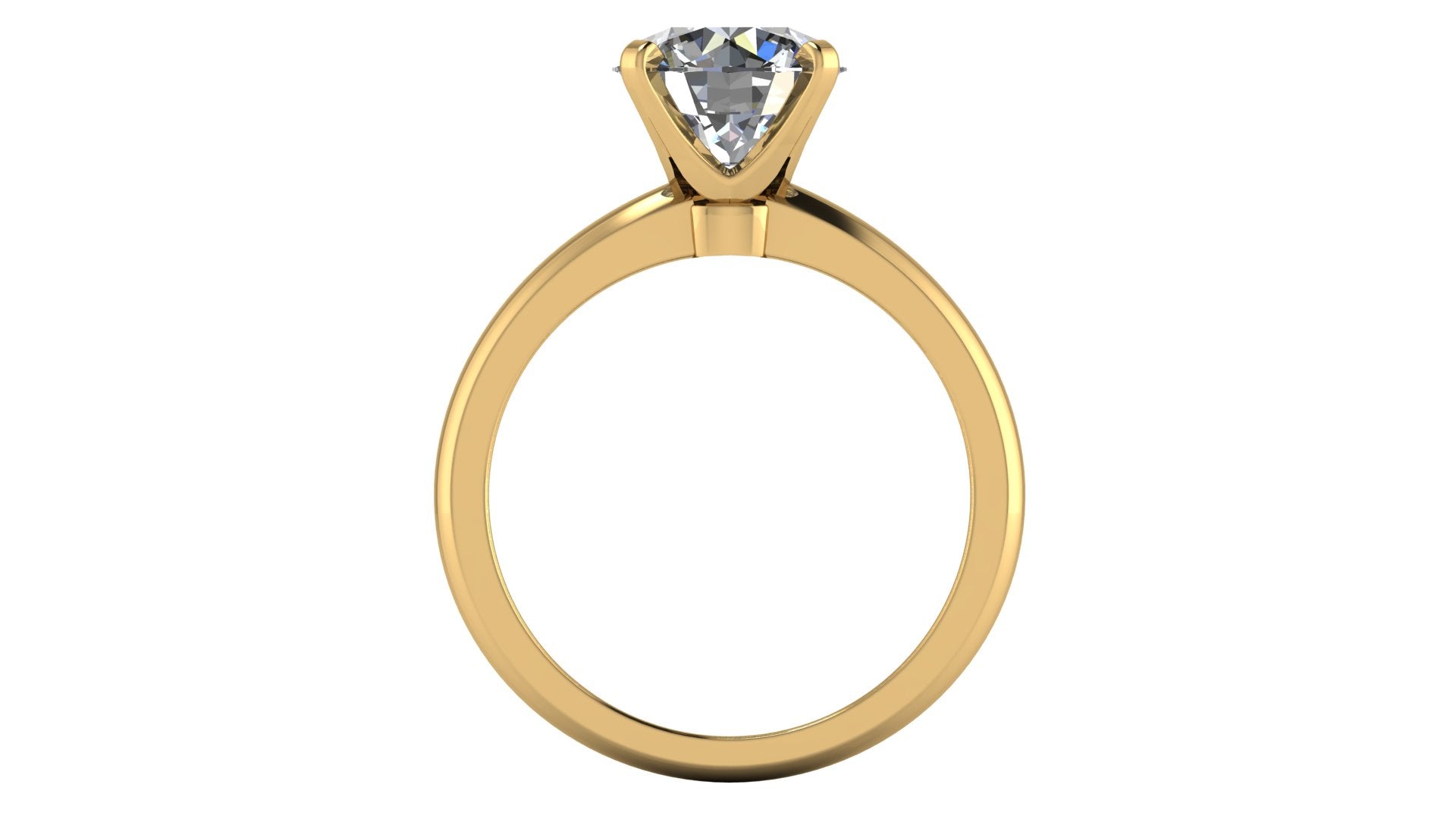 Anillo de compromiso solitario redondo -  Maximiliano