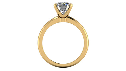 Anillo de compromiso solitario redondo -  Maximiliano