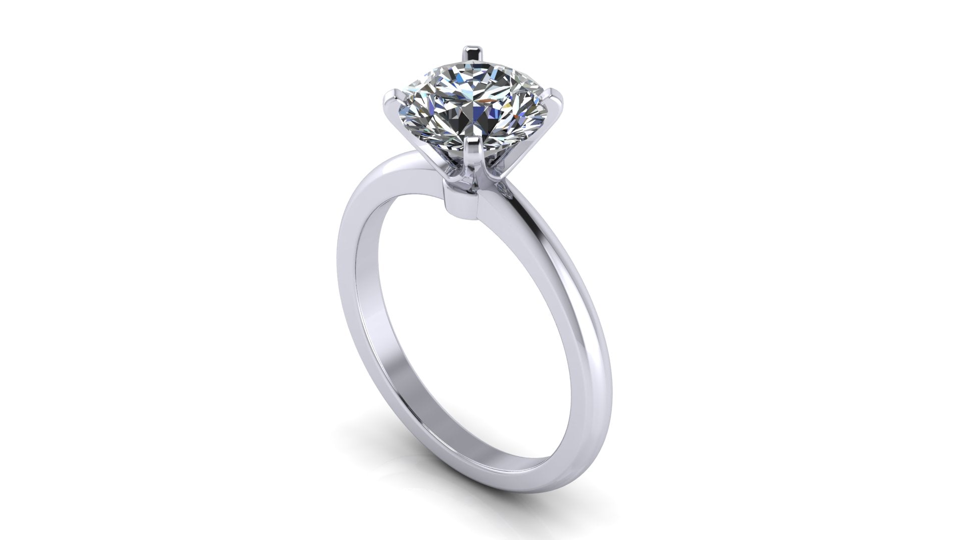 Anillo de compromiso solitario redondo -  Maximiliano