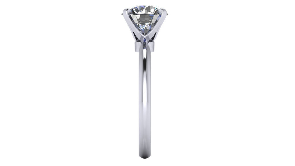 Anillo de compromiso solitario redondo -  Maximiliano