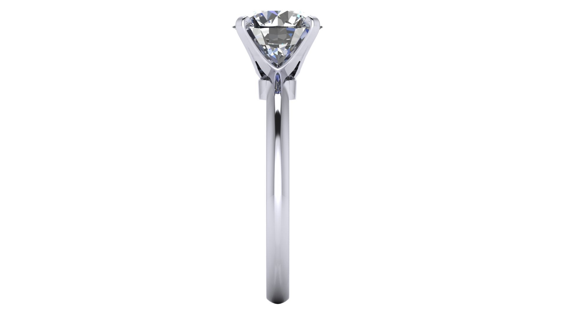 Anillo de compromiso solitario redondo -  Maximiliano