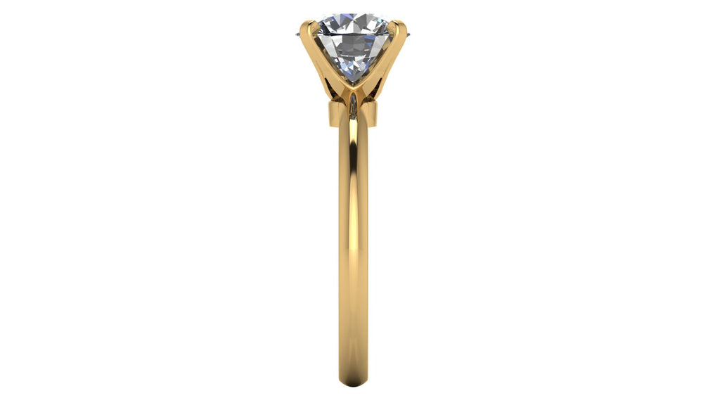 Anillo de compromiso solitario redondo -  Maximiliano
