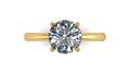 Anillo de compromiso solitario redondo -  Maximiliano