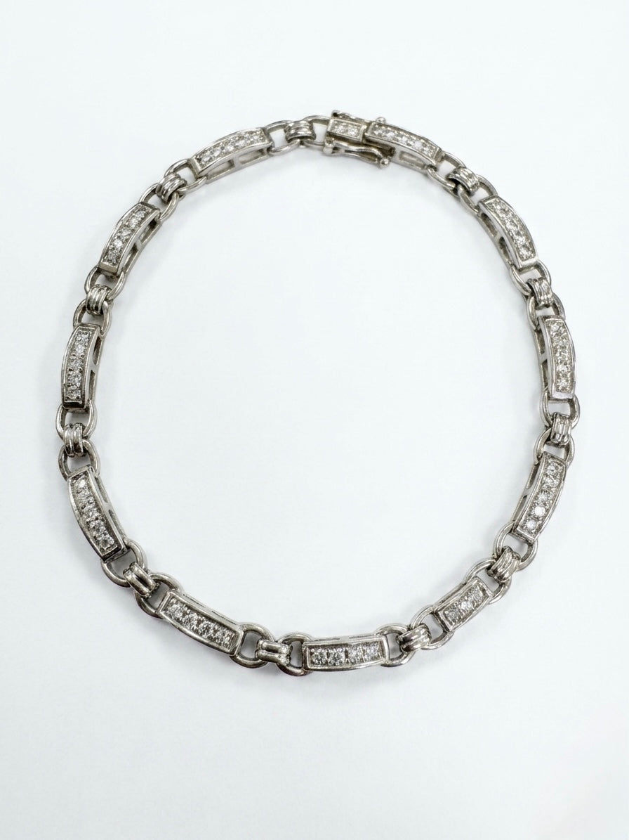 Pulsera de Rectángulos y Cruces