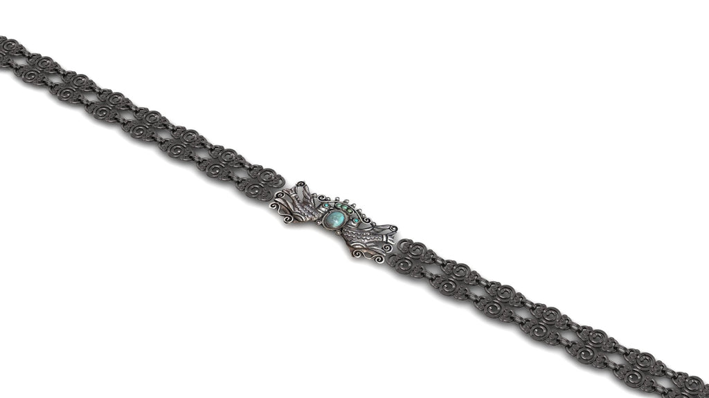 Collar  con broche de pájaro - Selene